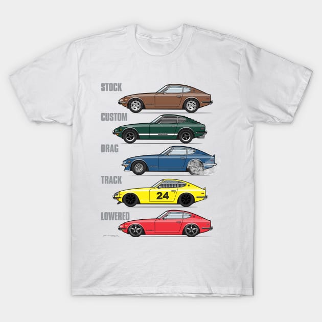 240Z Stances T-Shirt by JRCustoms44